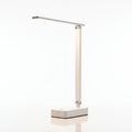 LED Minimalist Desk Lamp in white and silver