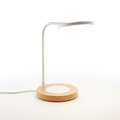 Wireless Charging Desk Lamp with wood base