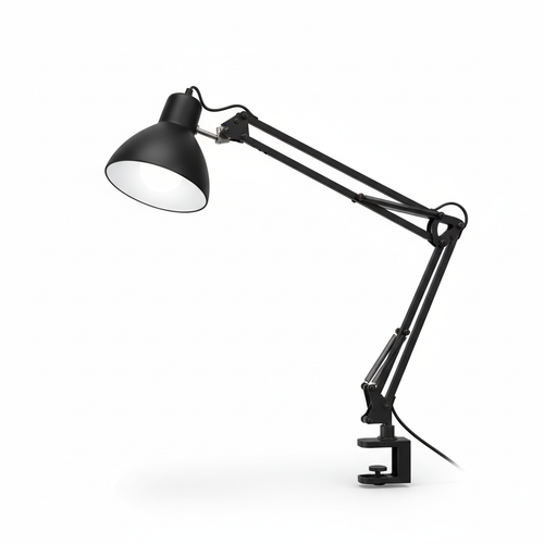 Architect Articulated Clamp Desk Lamp in matte black